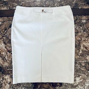 Gucci Bamboo White Pencil Skirt size 42 US M-L